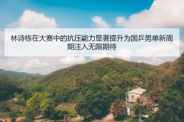 林诗栋在大赛中的抗压能力显著提升为国乒男单新周期注入无限期待